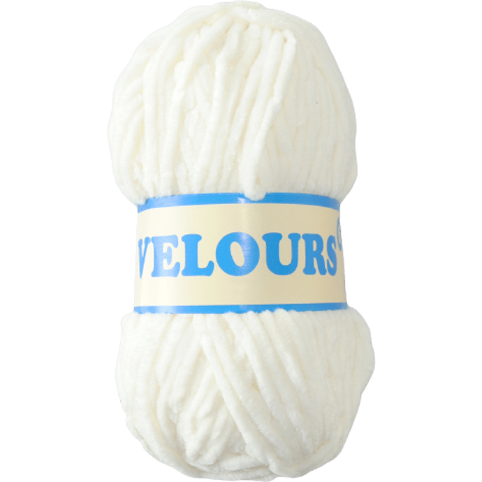 Velour garn 100g - Creme 016
