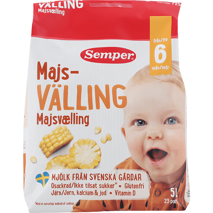 Majsvælling fra 6 mdr.