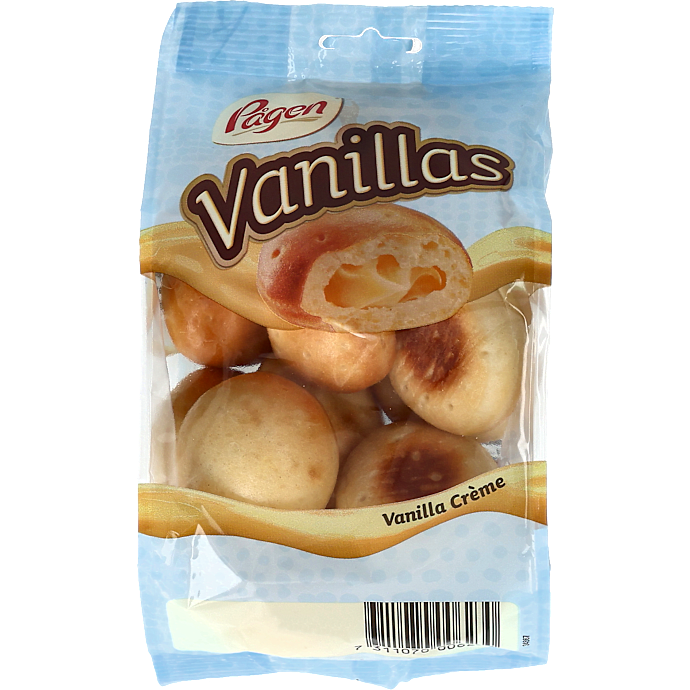 Hvedeboller m. vaniljecreme