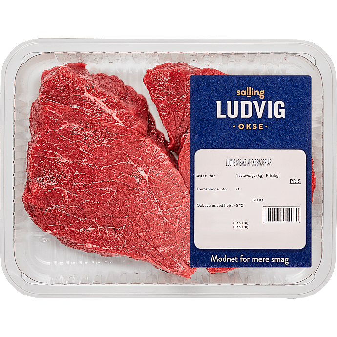 Steaks af okseinderlår