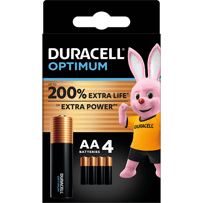 Duracell Optimum AA batterier 4-pak