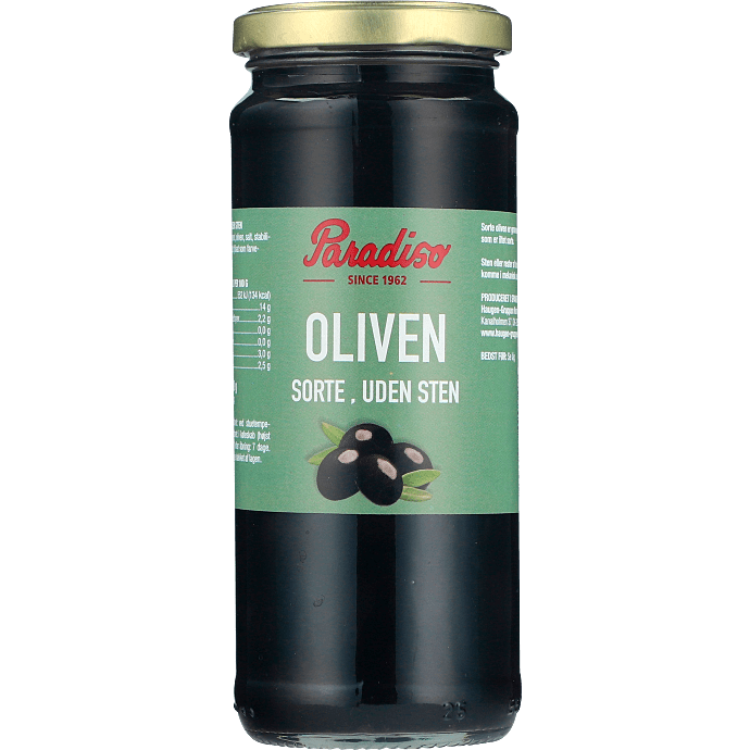Sorte oliven u. sten