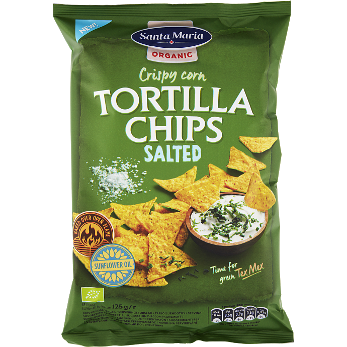 Tortillachips m. salt øko