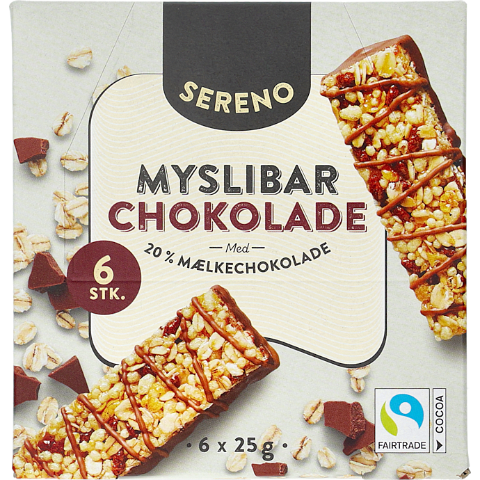 Müslibar m. chokolade