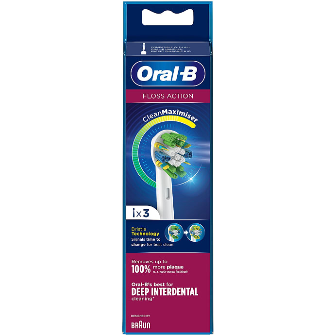 Oral-B FlossAction tandbørstehoveder 3-pak