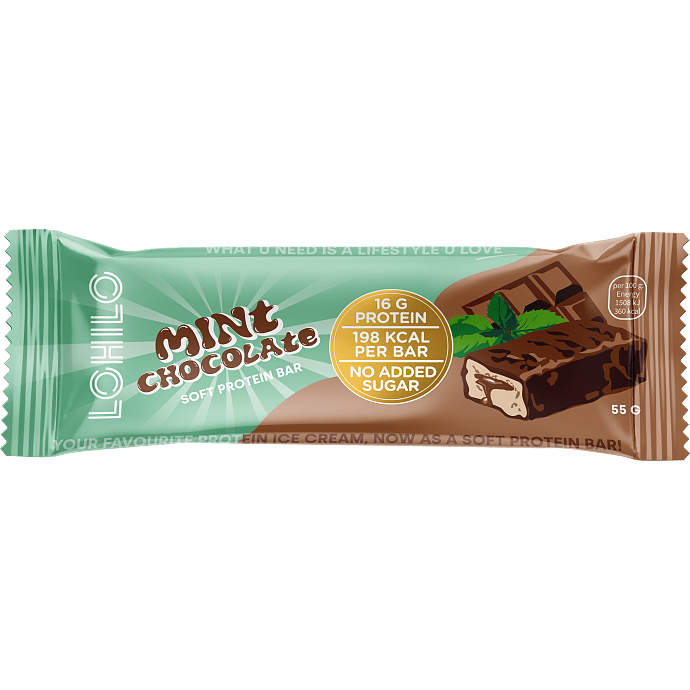 Proteinbar m. mintchokolade