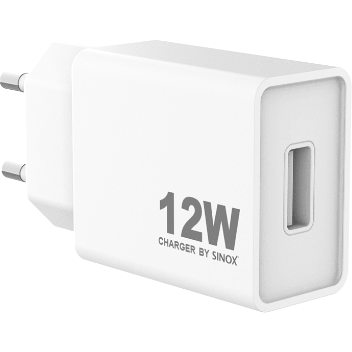 Sinox Pro oplader 12W - hvid