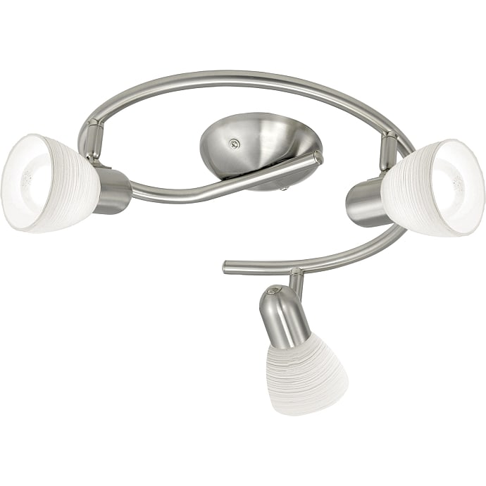 Dakar loftlampe - børstet stål