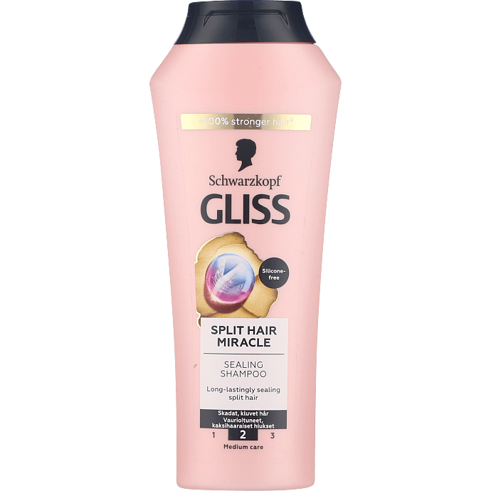 Shampoo m. vindruekerneolie skadet hår og spaltede spidser