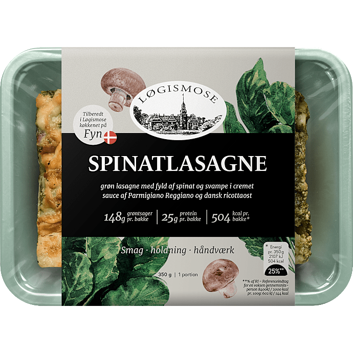 Lasagne m. spinat