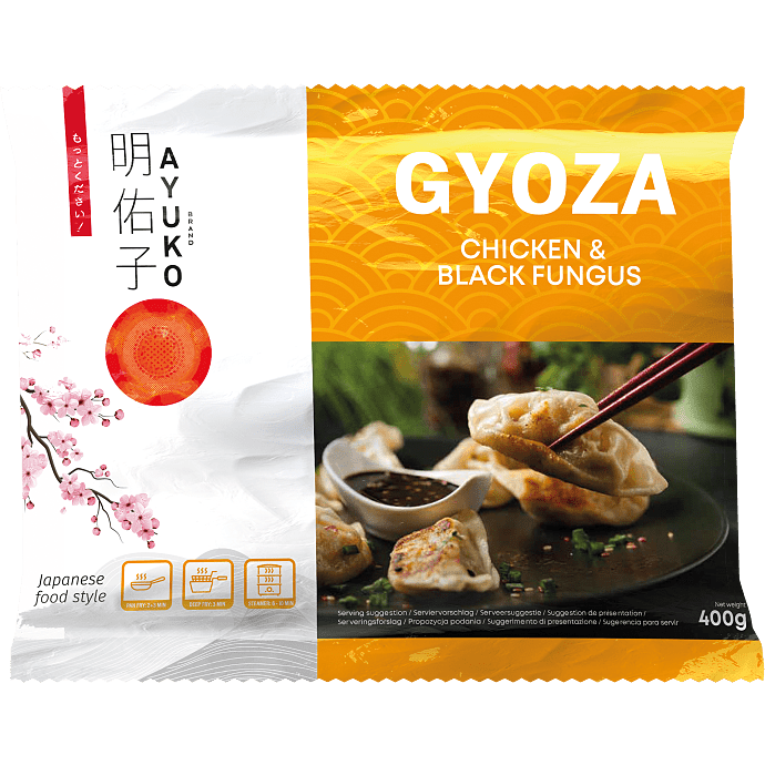 Gyoza m. kylling og svampe