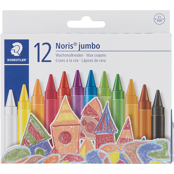 Staedtler nc jumbo voksfarver 12. ass
