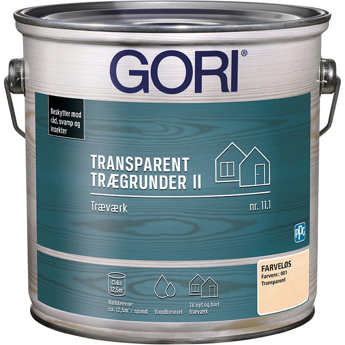 Gori transparent trægrunder 11.1 2,5 liter