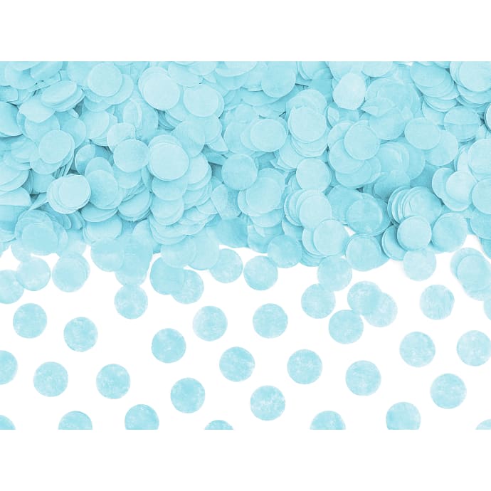 Konfetti papir 15 g - lyseblå