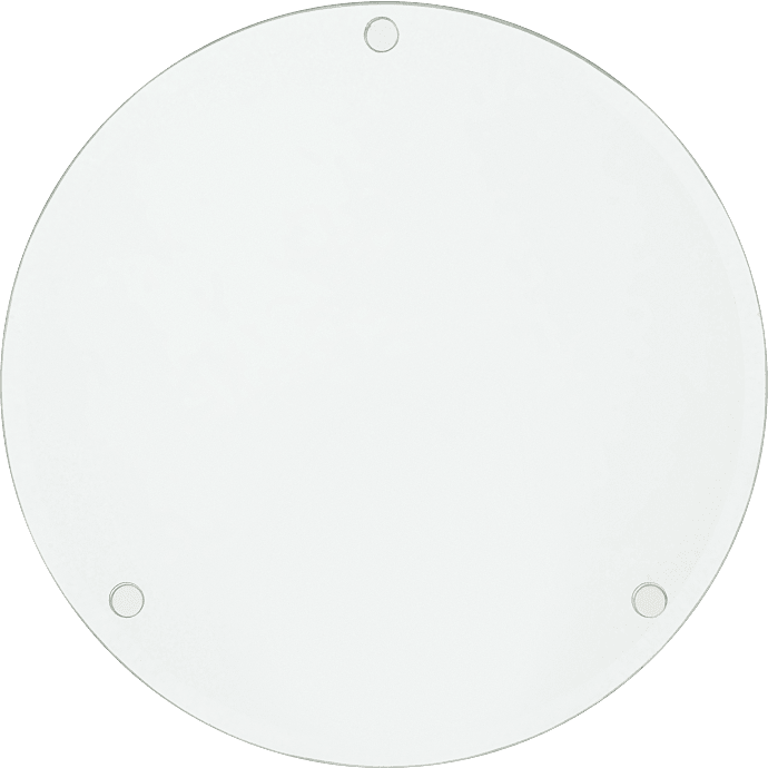 Glasfad med facetkant Ø: 24 cm