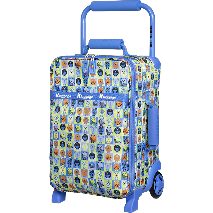WLC børnetrolley 2 hjul 43,5 cm med dyremønster