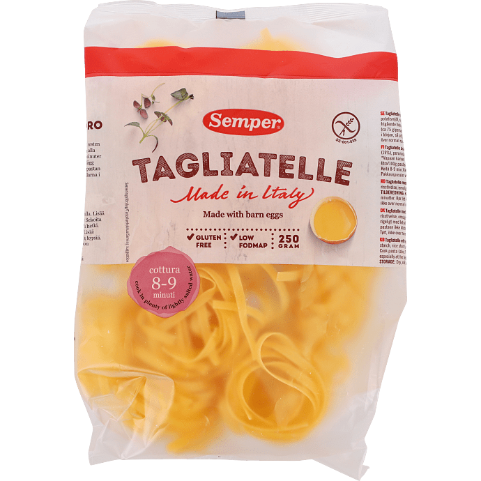 Tagliatelle m. æg glutenfri