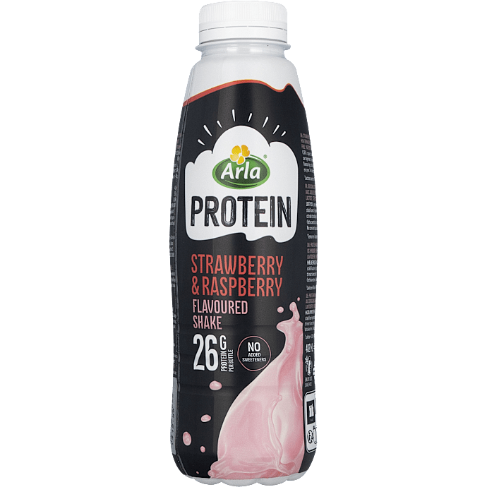 Proteindrik m. jordbær og hindbær 0,9% fedt laktosefri