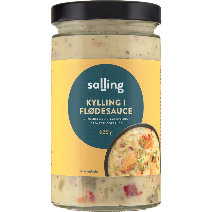 Kylling m. flødesauce
