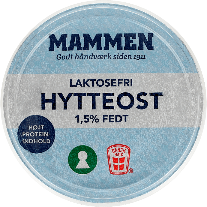 Hytteost Naturel laktosefri 1,5% fedt