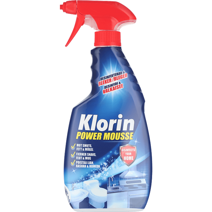 Rengøringsspray m. blegemiddel