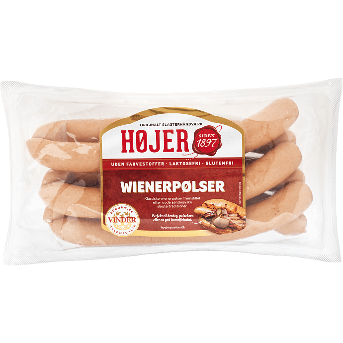 Wienerpølser laktose- og glutenfri
