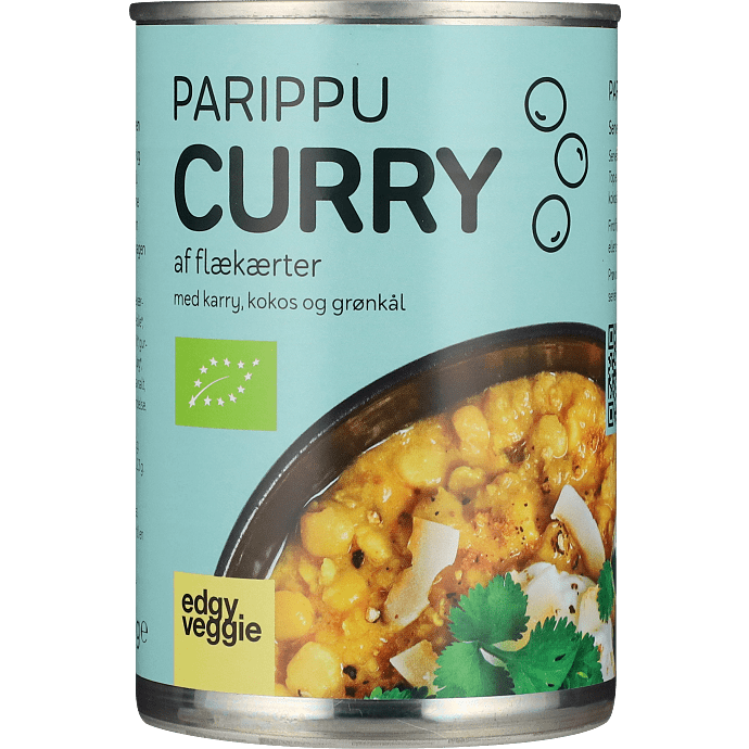 Indisk inspireret karryret af flækærter vegansk øko