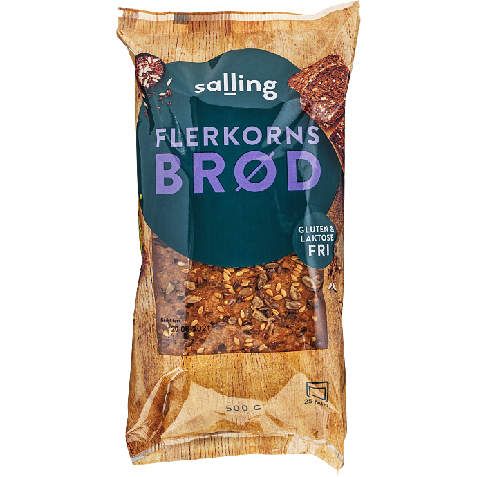 Flerkornsbrød glutenfri laktosefri