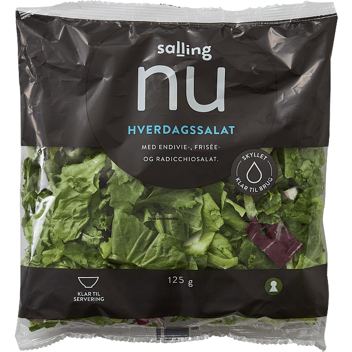 Hverdagssalat m. endiviesalat