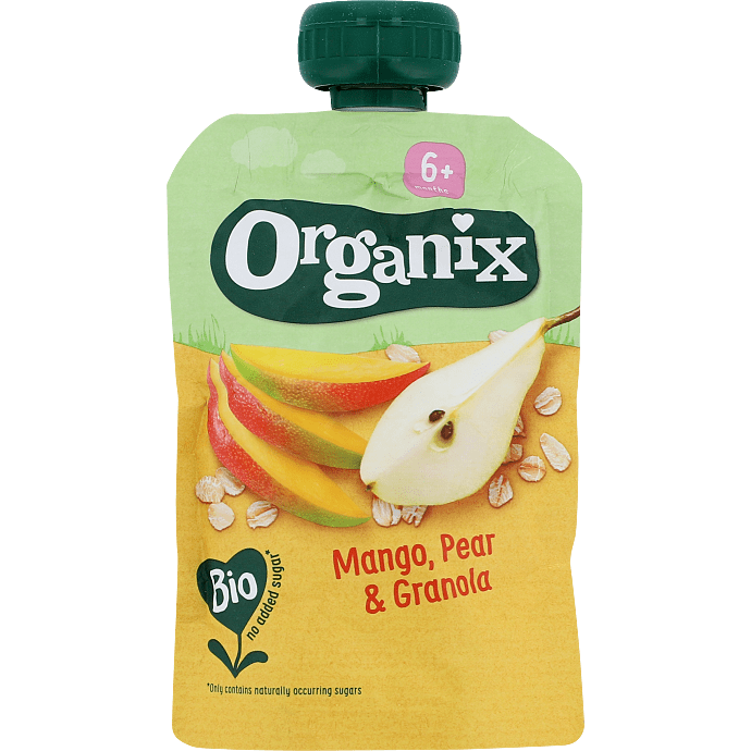 Frugtmos m. mango, pære og havre