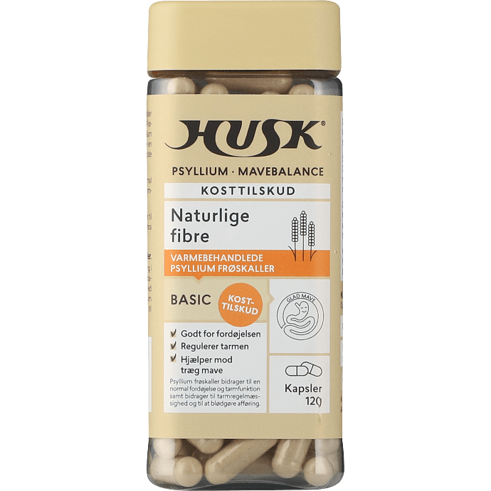 Psyllium mavebalance kapsler