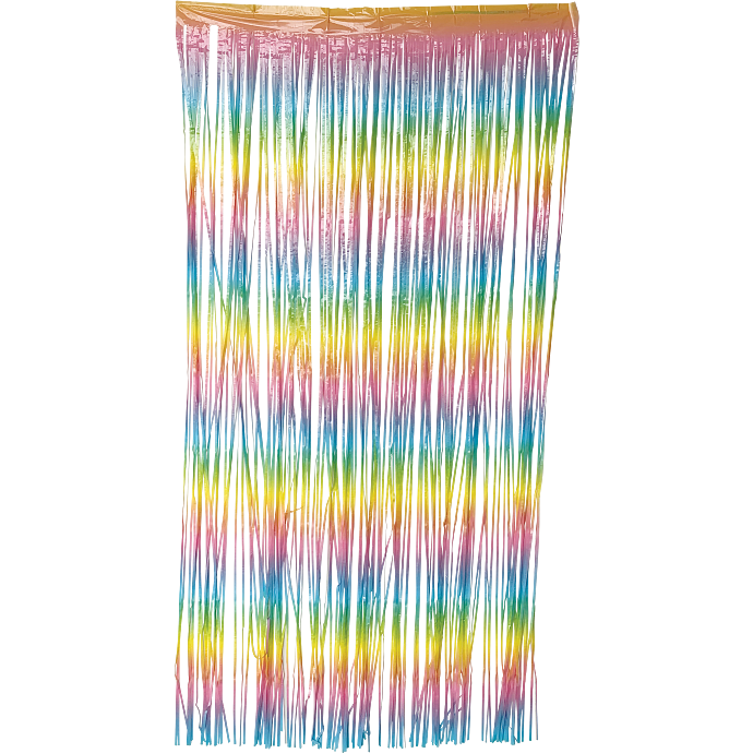 Salling lamettagardin 90x250 cm - Multifarvet