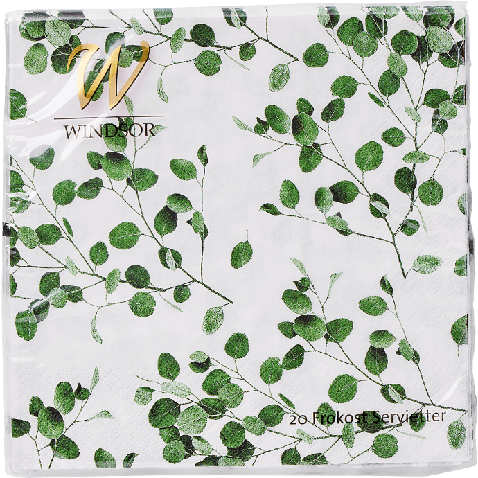 Windsor mønstrede servietter 33x33 cm 20-pak