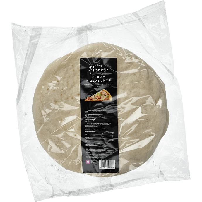 Pizzabunde m. durumhvedemel