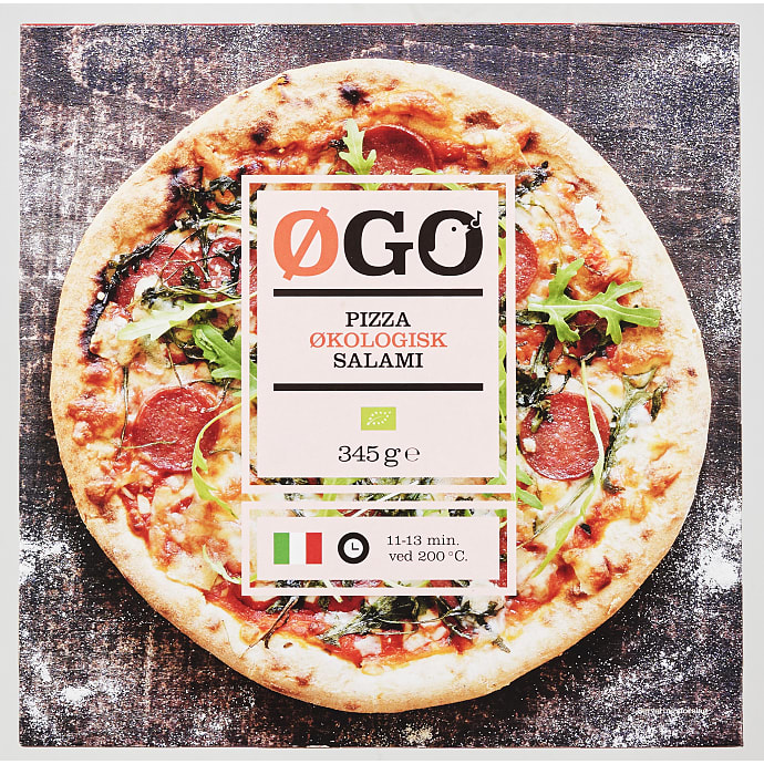 Pizza m. salami øko