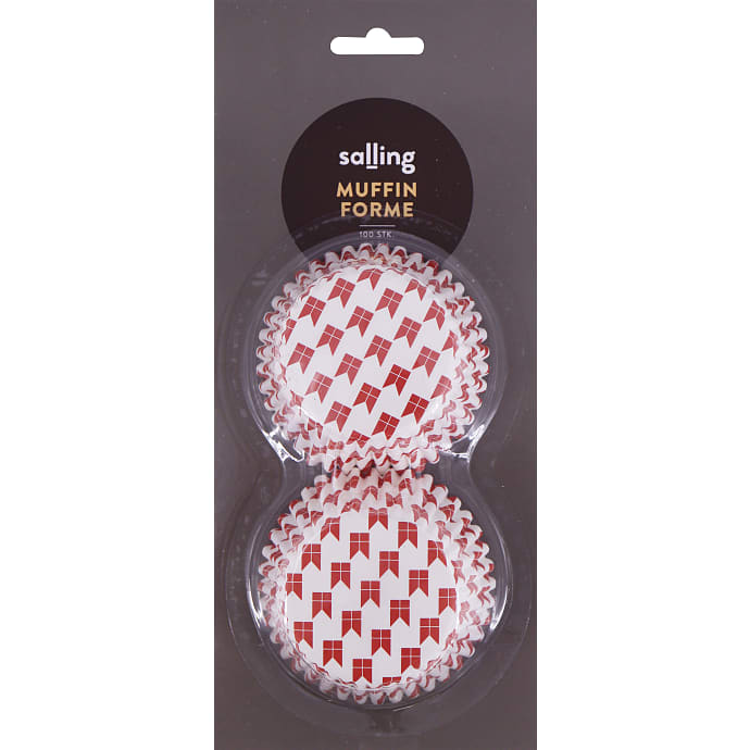 Salling muffinforme 100-pak - Dannebrog