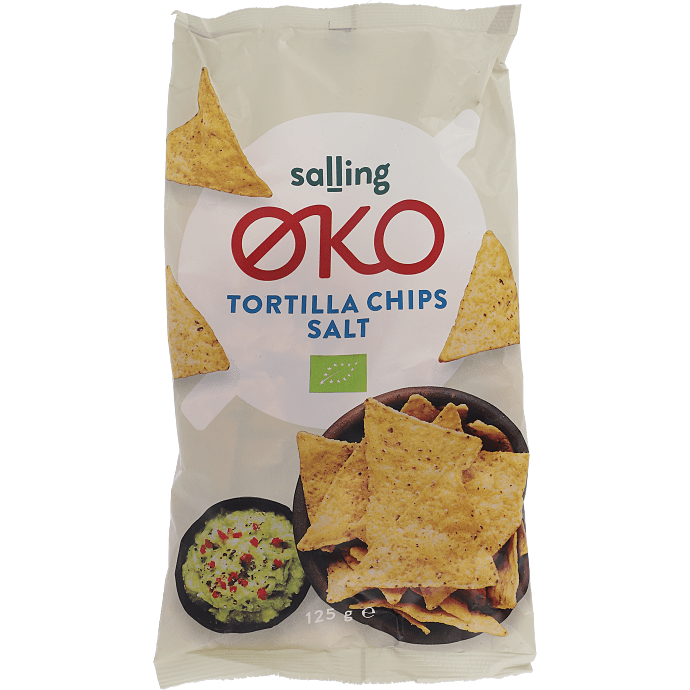Tortillachips m. salt øko