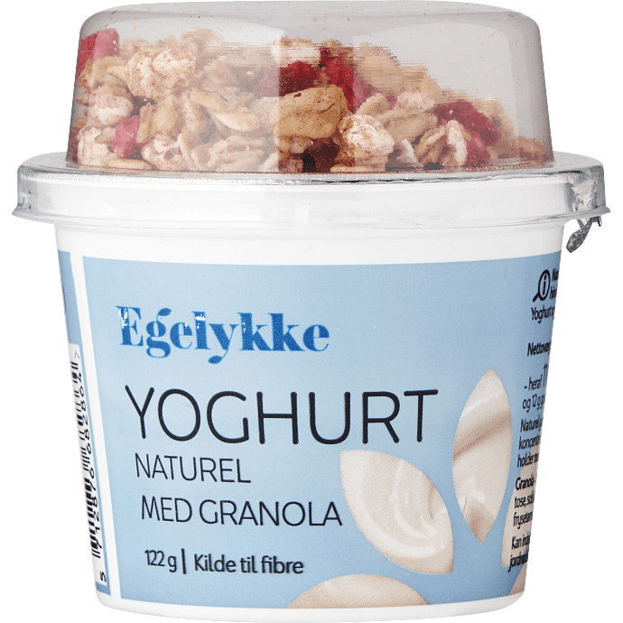 Yoghurt naturel m. granola