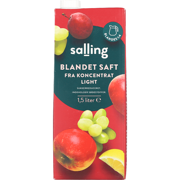 Blandet saft til opblanding