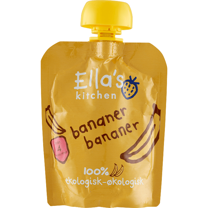 Frugtmos m. banan fra 4 mdr. øko