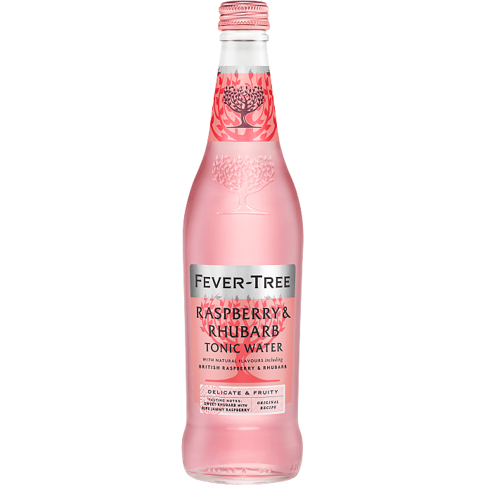 Tonic m. hindbær- og rabarbersmag