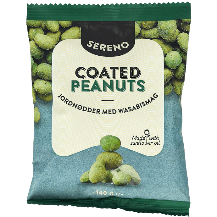 Ristede peanuts m. wasabi