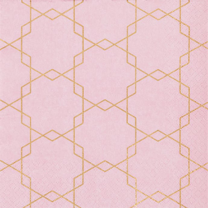 Windsor mønstrede servietter 33x33 cm 20-pak