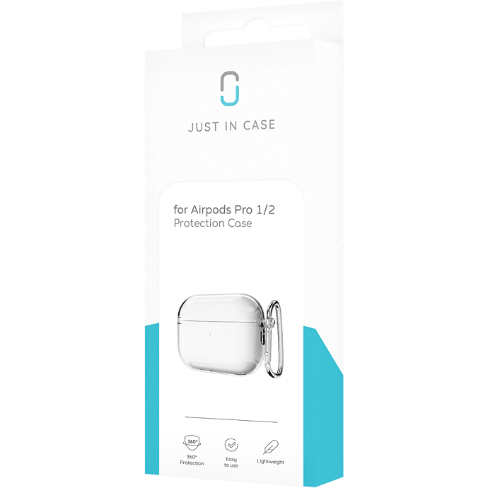 Just In Case etui til Apple AirPods Pro 1/2 - gennemsigtig