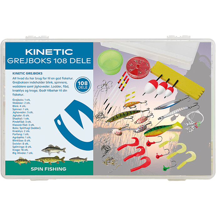 Kinetic grejboks inkl. tilbehør