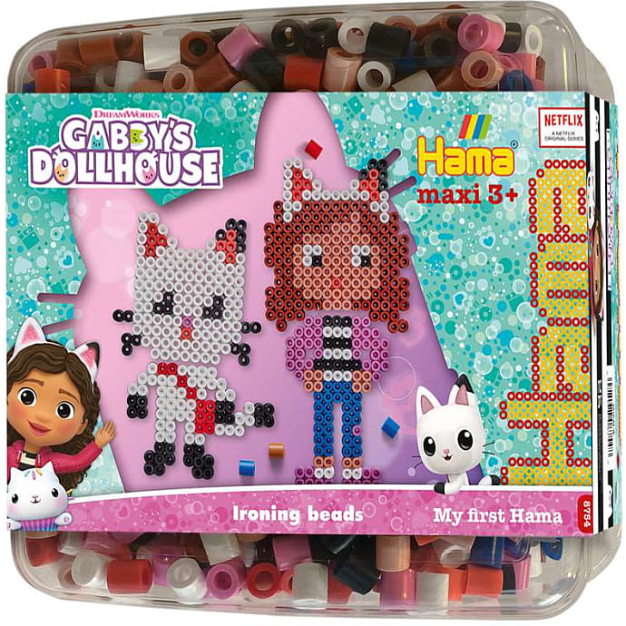 Hama maxi perler og stiftplade - Gabby's Dollhouse