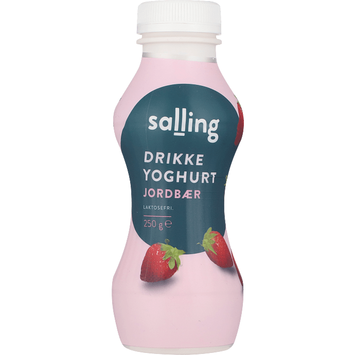 Drikkeyoghurt m. jordbær 0.8 % fedt