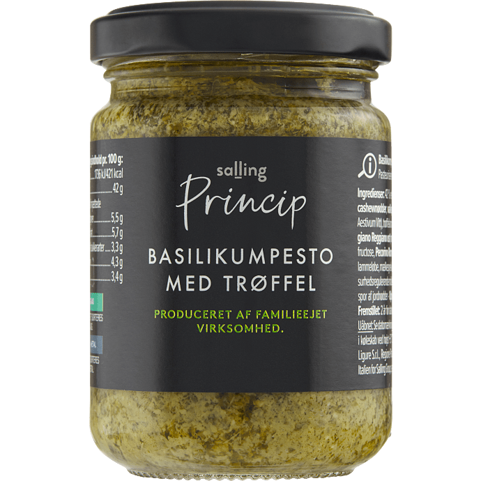 Basilikumspesto m. trøffel