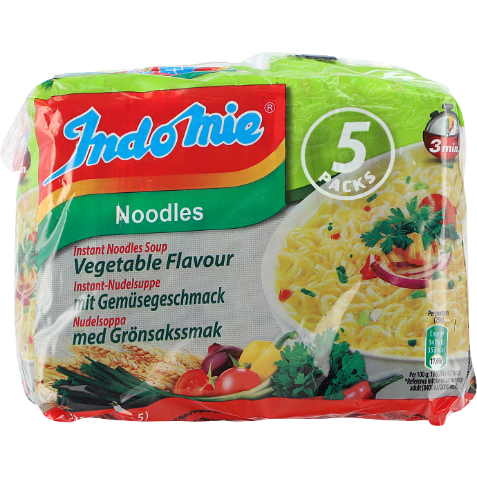 Instant nudler m. grøntsagssmag