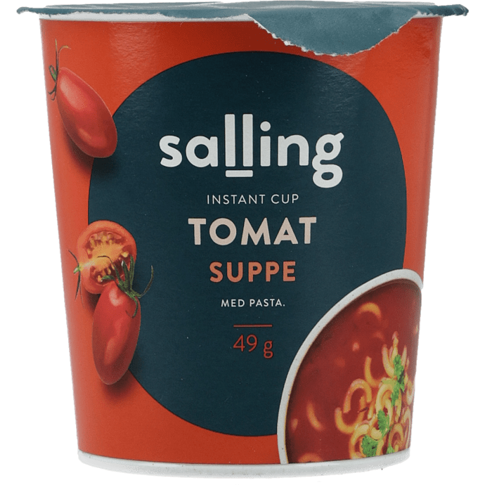 Tomatsuppe m. pasta